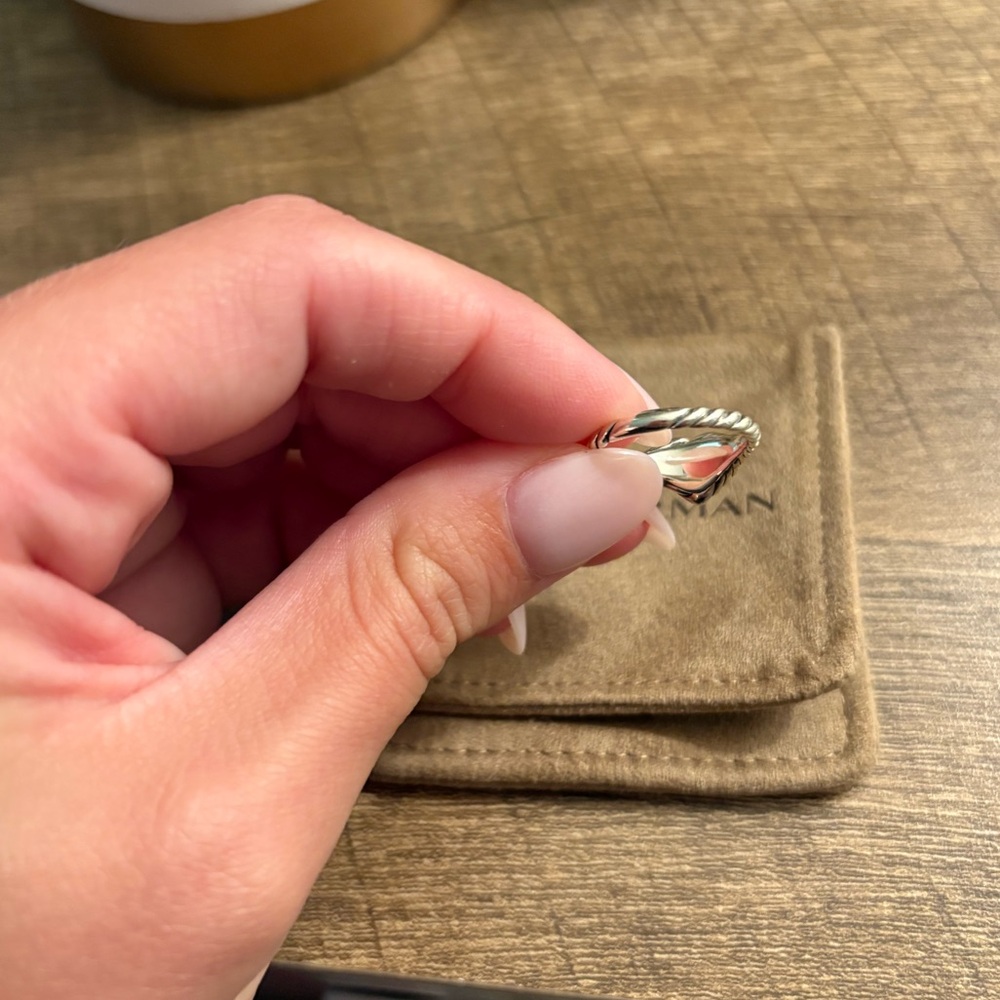 David yurman cable heart pinky ring size 4.5 - Picture 3 of 9